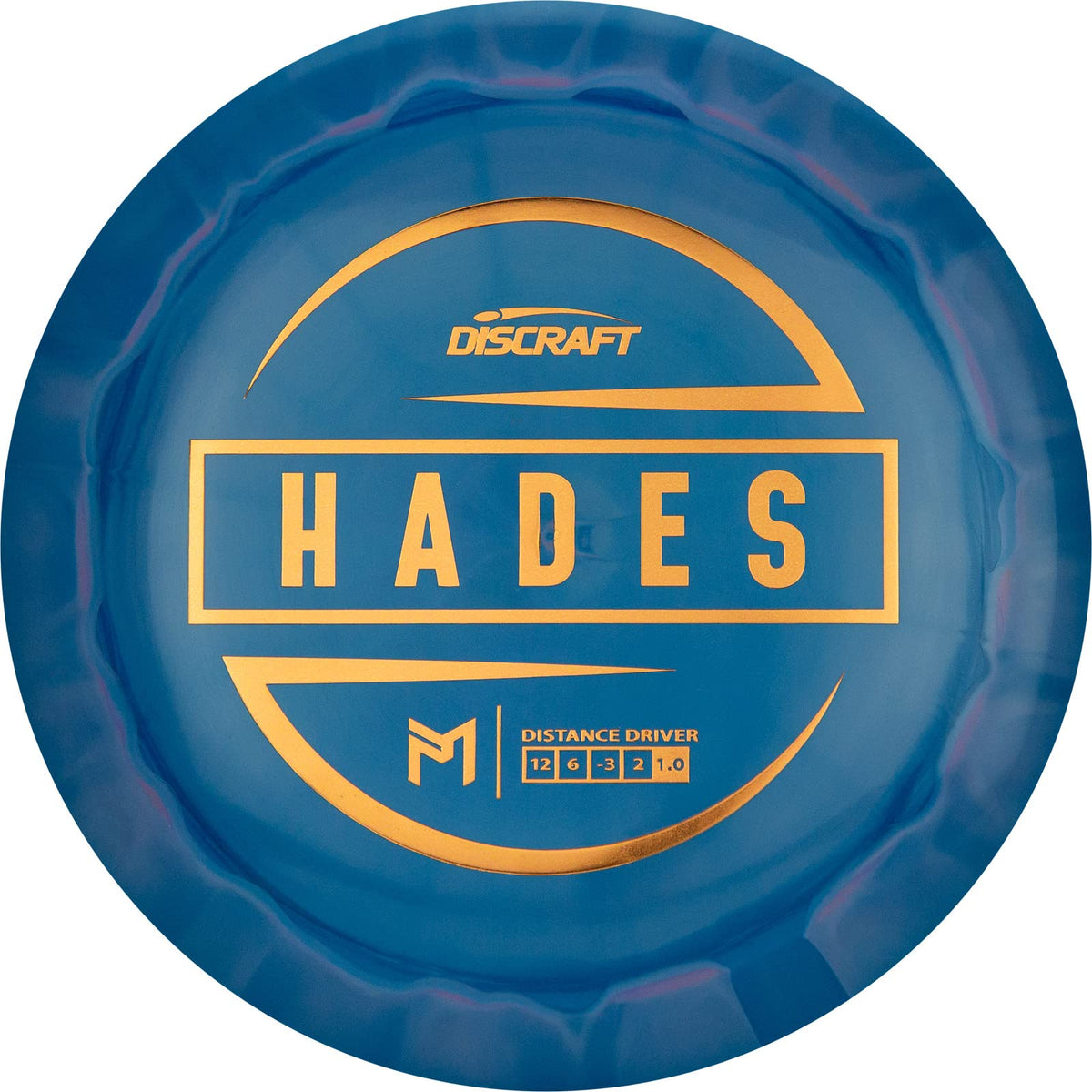 Discraft Paul McBeth Hades driver in 150-159g offers distance with a controllable fade.