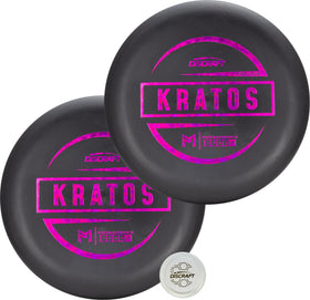 Discraft Paul McBeth Kratos putter two-pack with matching foil for a cohesive look