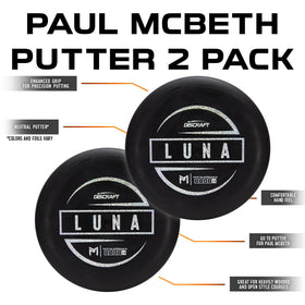 Discraft Paul McBeth Luna putter closeup logo detail