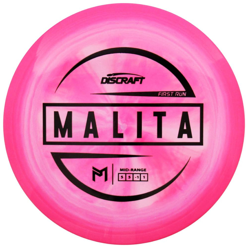 Discraft Paul McBeth Malita ESP midrange disc in flight, ideal for precise approach shots