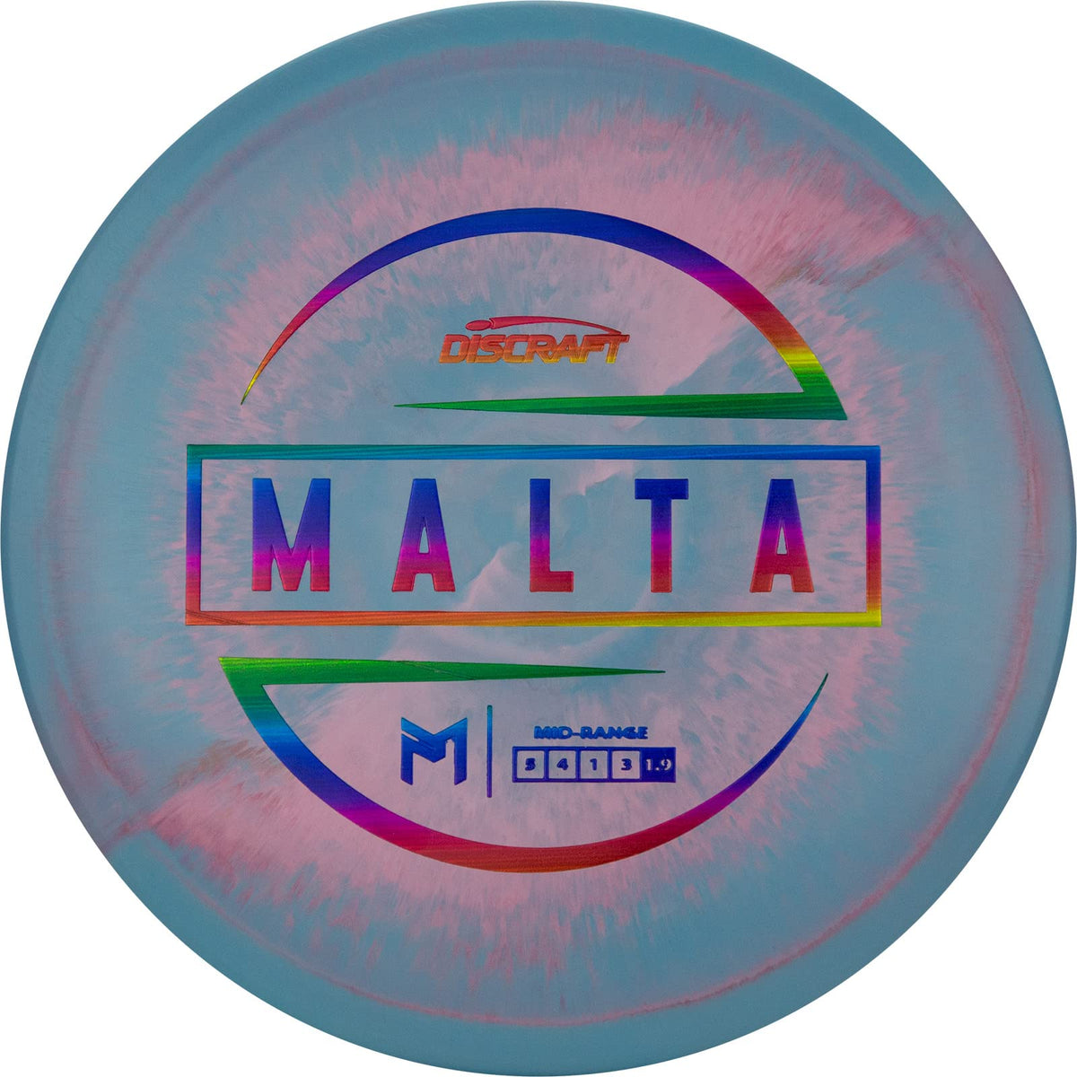 Discraft Paul McBeth Malta midrange disc for stable flight and versatile approach shots.