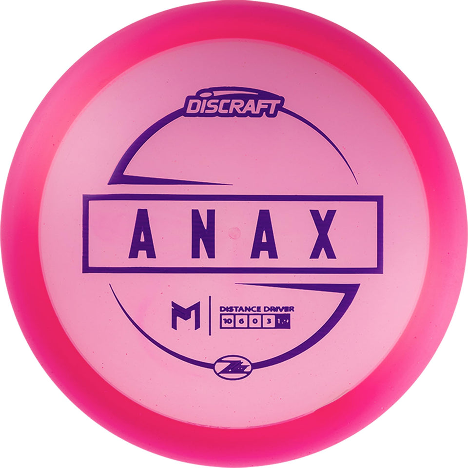 Discraft Paul McBeth Z Lite Anax in flight showing stable distance.