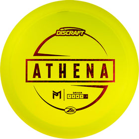 Discraft Paul McBeth Z Lite Athena foil design, showcasing lightweight stability for easy release.