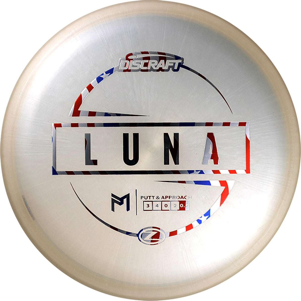 Discraft Paul McBeth Z Luna putt and approach disc with reliable overstable flight