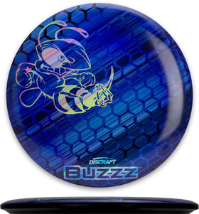 Discraft Buzzz rainbow honeycomb with silver bee for bold visibility