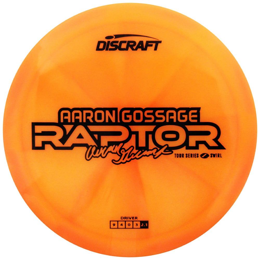 Discraft Raptor Swirl Elite Z distance driver for forehands and power backhands with enhanced feel