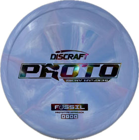 Discraft Ricky Wysocki Fossil putter top view for precise placement.