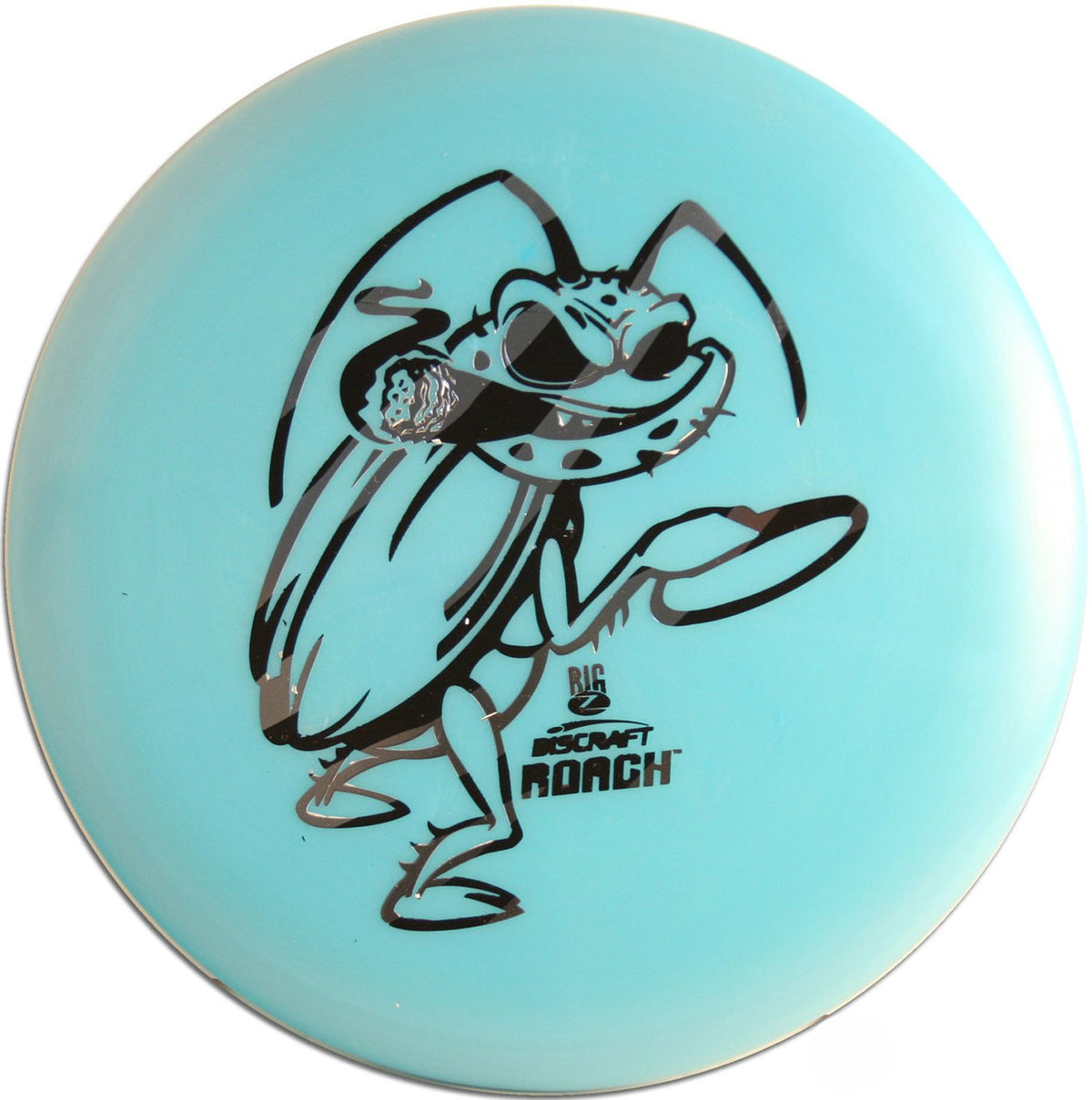 Discraft Roach putt-and-approach disc in hand for precise throws.