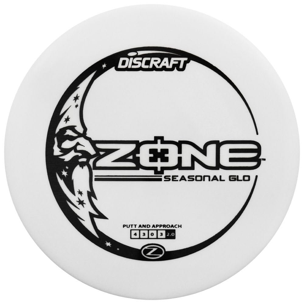 Discraft Seasonal Glow Z Zone putter for stable approaches in windy conditions.