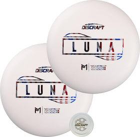 Discraft Soft Luna 2-Pack white putter face highlights consistent feel and precision on the green
