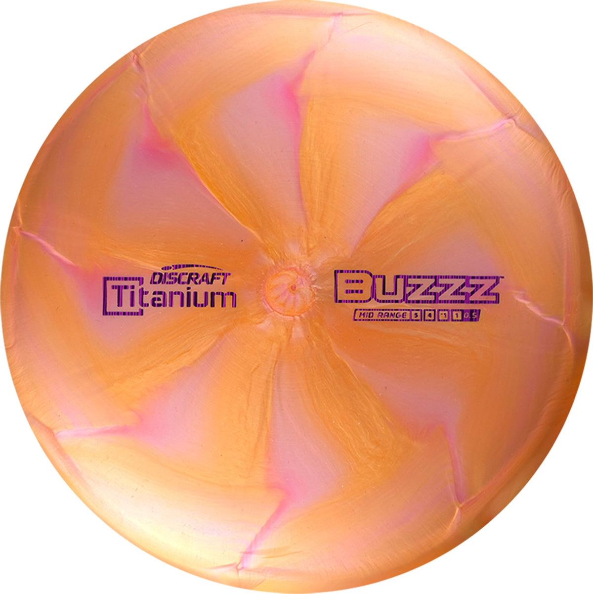 Discraft Swirl TI Buzzz 177-plus-gram mid-range disc offers precise control on approach shots.