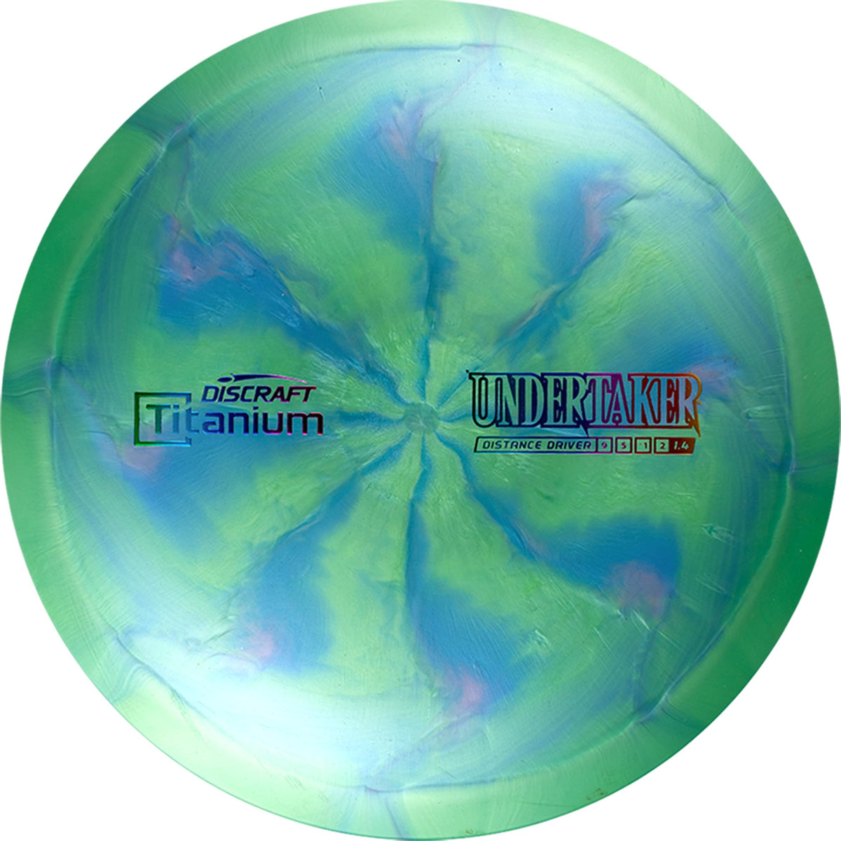 Discraft Swirl Ti Undertaker 173-174g with enhanced grip for precise throws