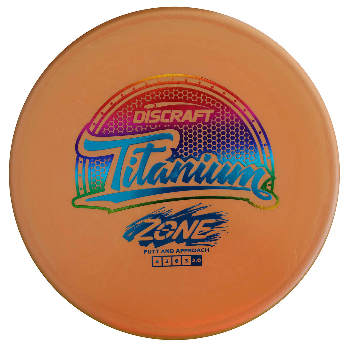 Discraft TI Zone overstable putter for precise approaches and forehand/backhand shots