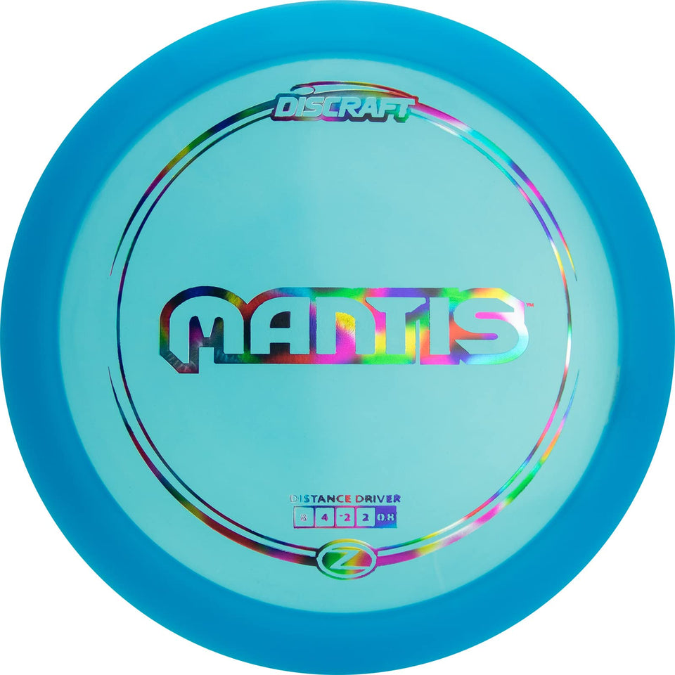 Discraft Z Mantis distance driver on fairway for straight, long shots