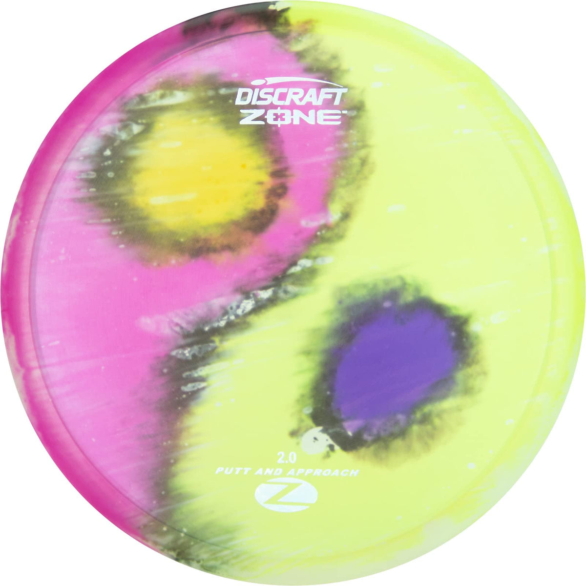 Discraft Zone putter with Fly Dye finish, ideal for reliable overstable approaches