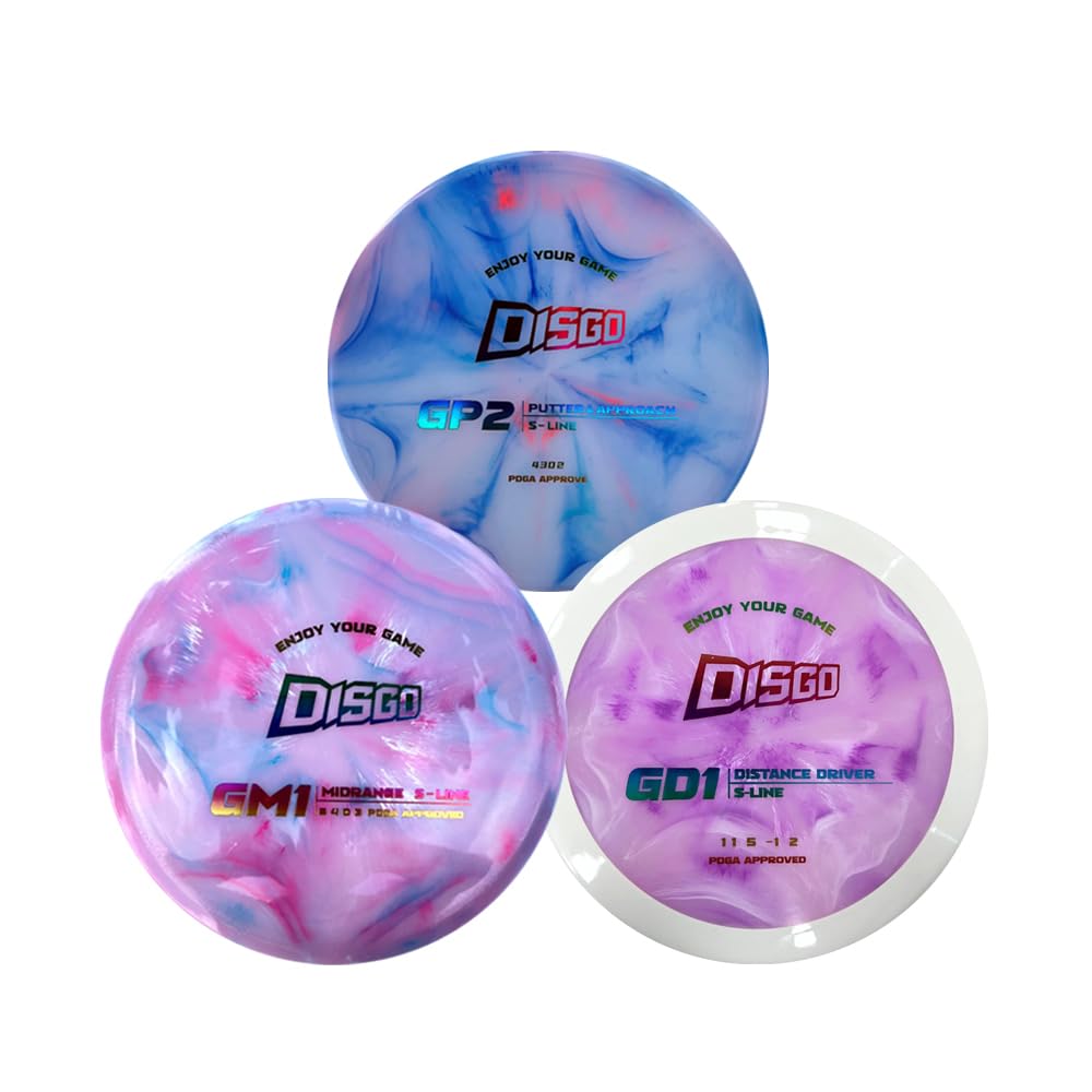 DISGO starter set 3-pack with three discs for beginners.