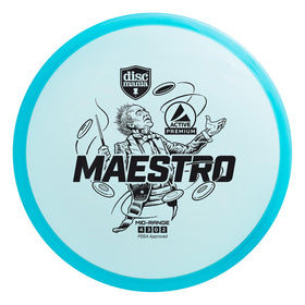 Discmania premium plastic closeup, durable construction for long practice sessions.