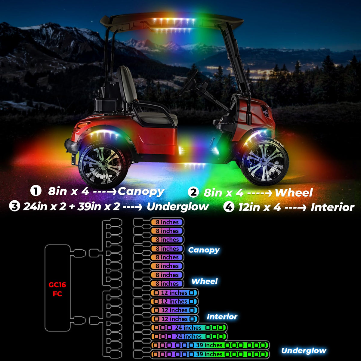 DITRIO glow chasing mode creates moving color waves for eye-catching style.