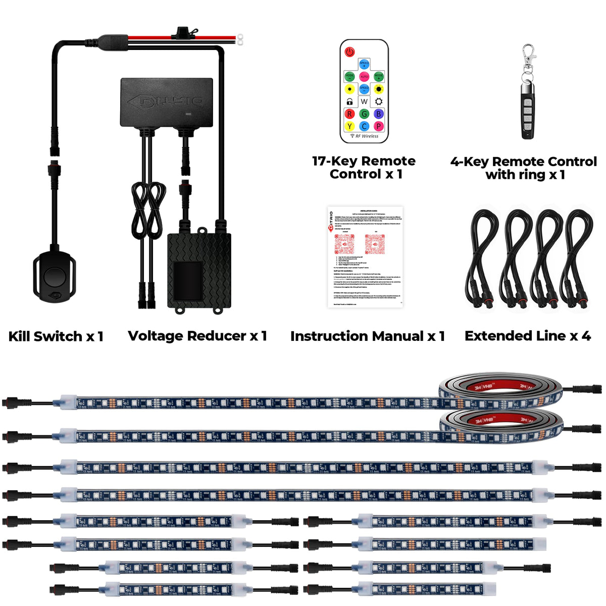 DITRIO installation-ready LED strips simplify plug-and-play setup