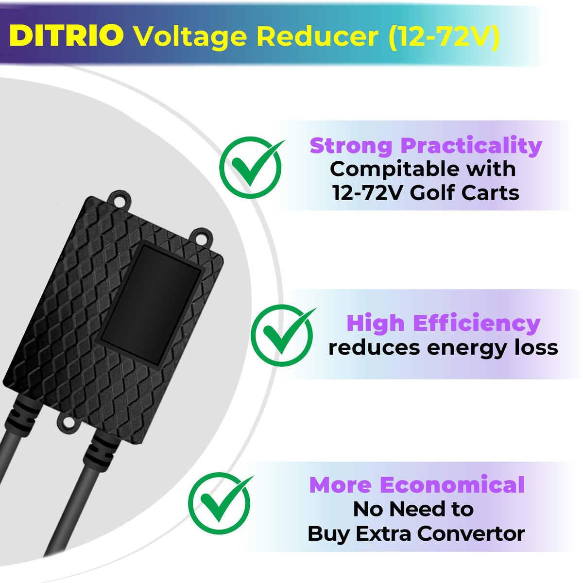 DITRIO golf cart lights remote control demonstrates easy adjustments