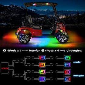 DITRIO chase-mode lighting creates dynamic color movement along the strip.