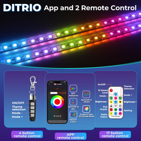 DITRIO chase mode with 16 million colors creates dynamic effects