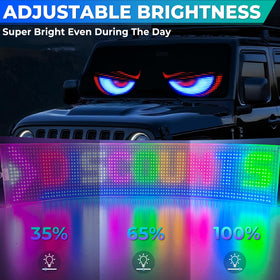 DITRIO Transpant eye display with multiple display modes and loops.