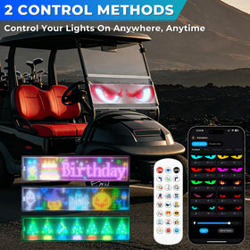 DITRIO Transpant flexible LED eyes designed for easy windshield installation.