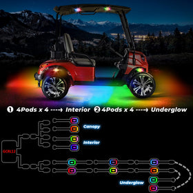 DITRIO waterproof connectors protect the underglow system in any weather