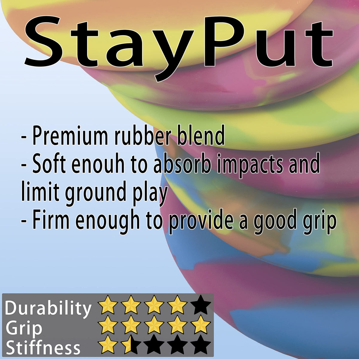Alpas shallow rim and flat profile support stable throws.