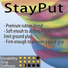 Alpas shallow rim and flat profile support stable throws.