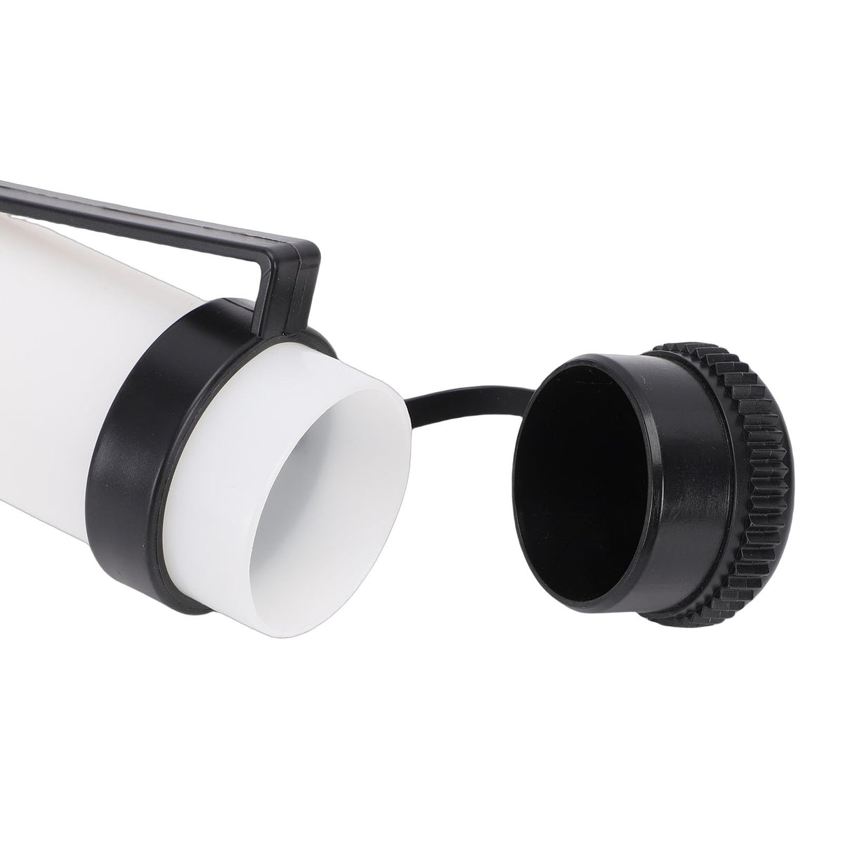 Diydeg cart-stand-bag-accessory white blends with gear and equipment.
