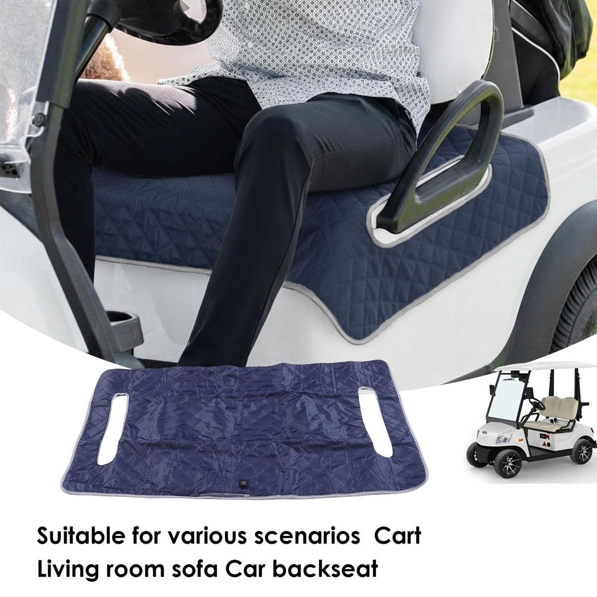 Diydeg graphene heating zones provide quick warmth across the seat.
