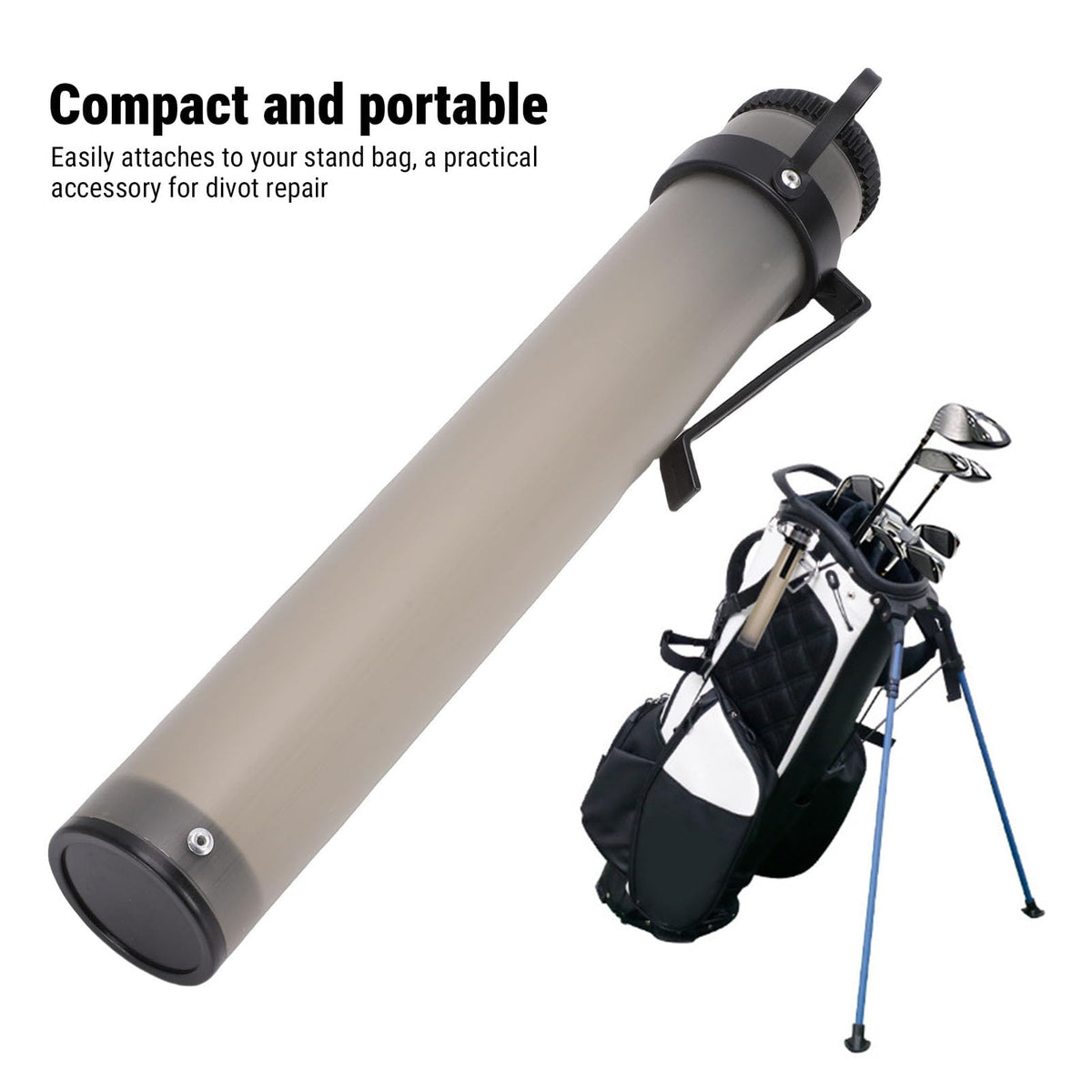 Diydeg portable sand bottle gray with clip makes on-the-go maintenance easy.
