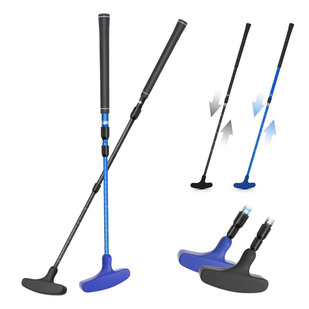 DIYOHFE 2-pack mini golf putter set pair enables quick backyard rounds and friendly competition.
