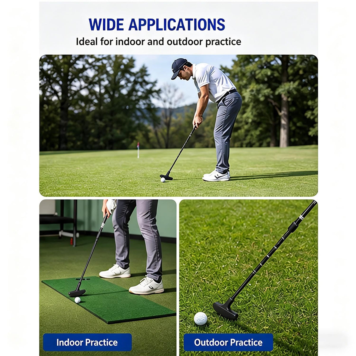 DIYOHFE adjustable length putters tailor fit for desks, patios, or floor-to-ceiling spaces.