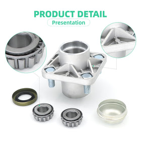 DIYOLFALL aluminum front hub offers lightweight strength and corrosion resistance.