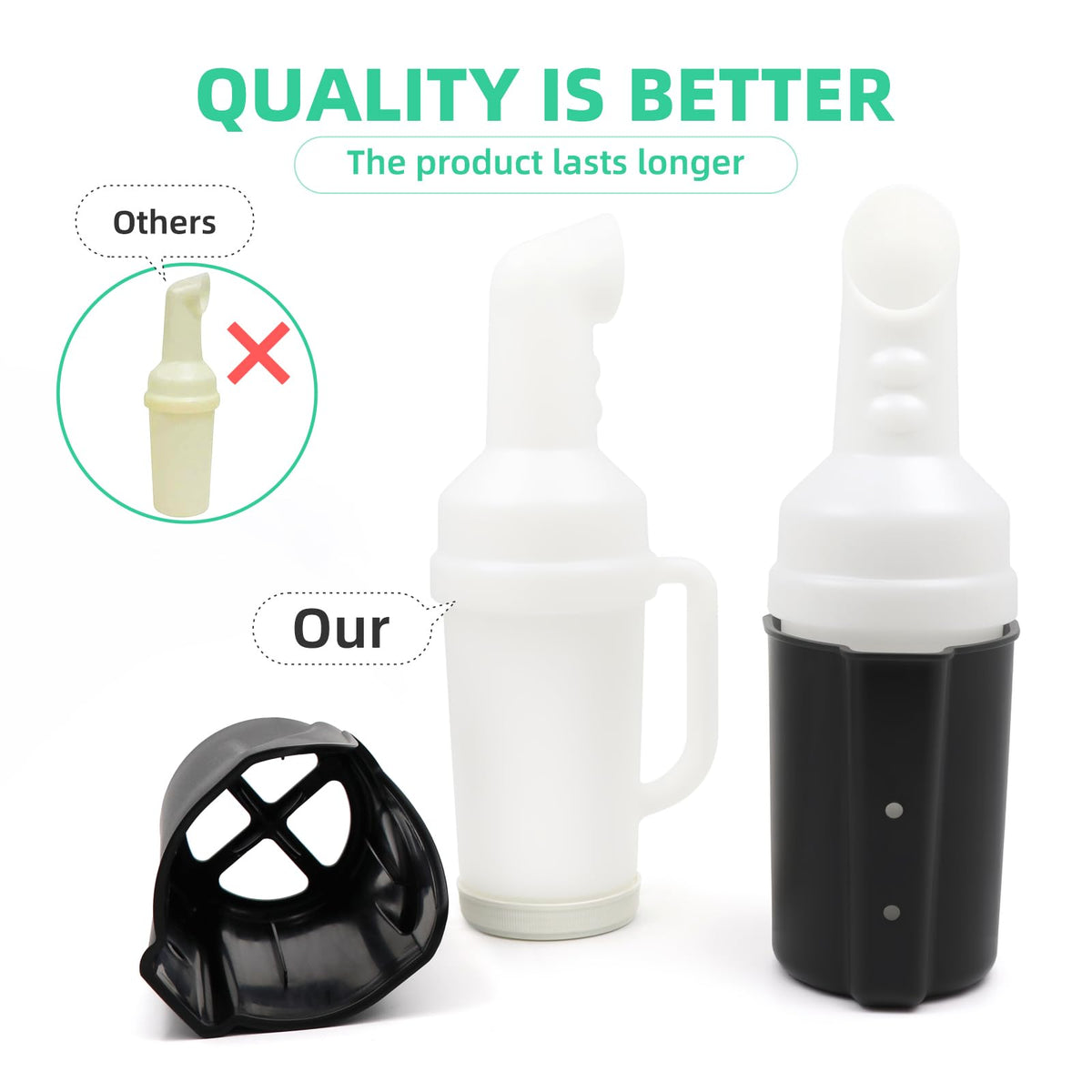 DIYOLFALL anti-rattle bracket keeps bottle steady while driving on the course.