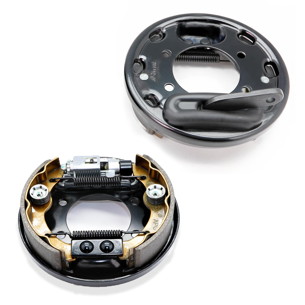DIYOLFALL brake assembly on EZGO TXT driver side for improved braking control