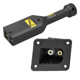 DIYOLFALL charger handle plug for EZGO TXT 36V shows a snug fit for quick charging.