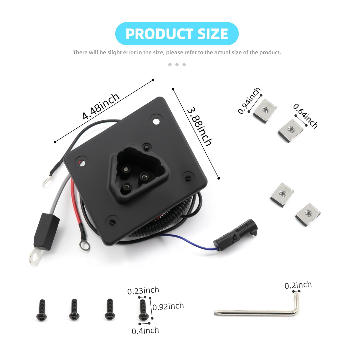 DIYOLFALL 48V charger receptacle for EZGO RXV field-ready reliability and simple install