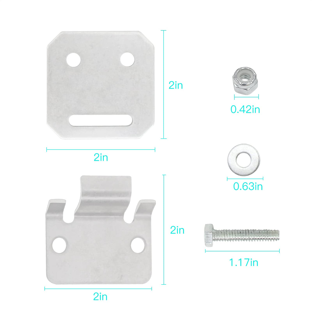 DIYOLFALL durable metal construction resists wear during rugged golf cart use.