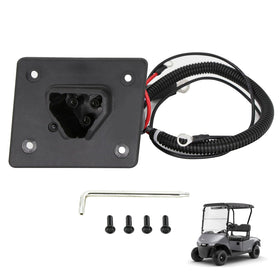 DIYOLFALL EZGO RXV 48V charger receptacle close-up showing secure fit.