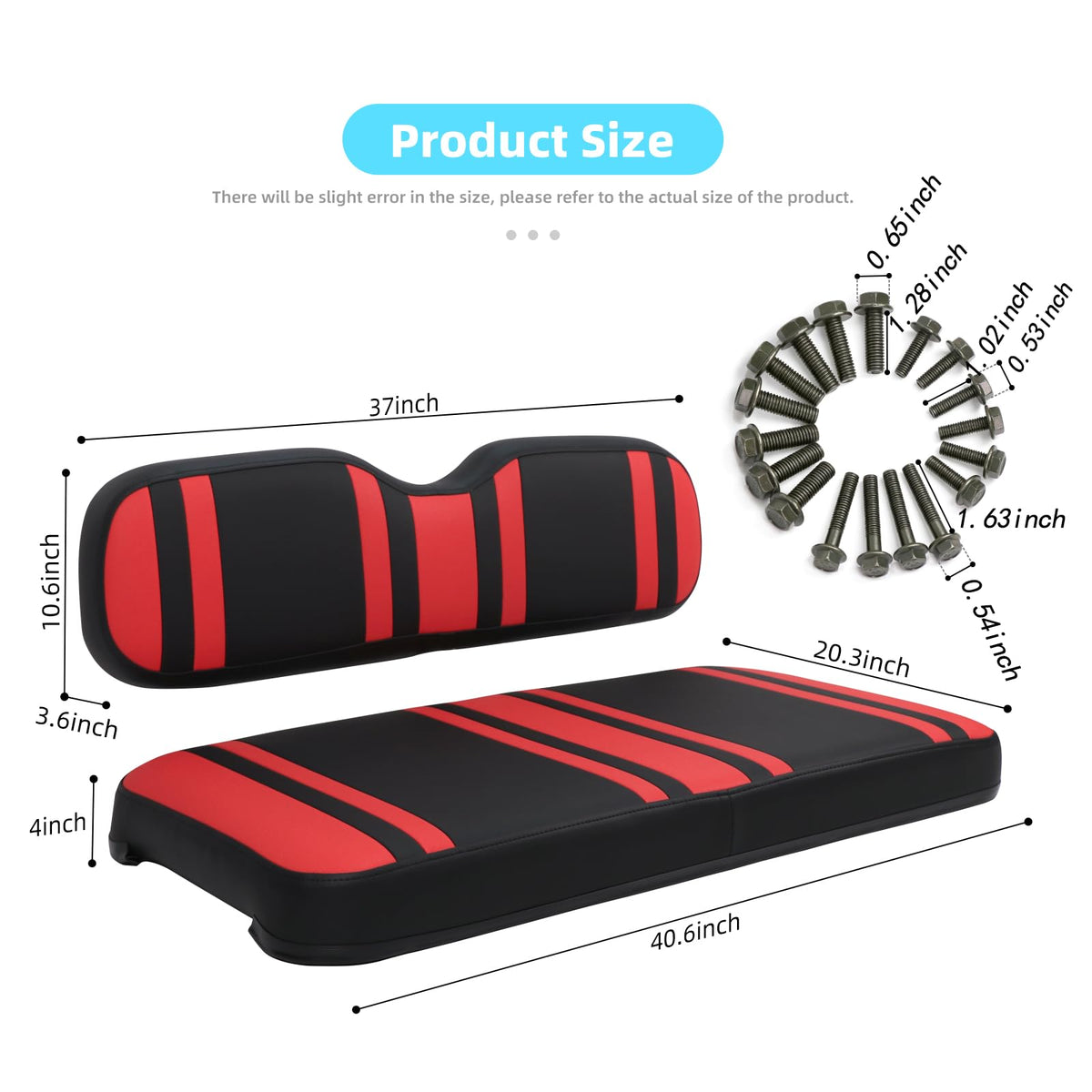 DIYOLFALL EZGO TXT cushion set enhances color and comfort on the cart.