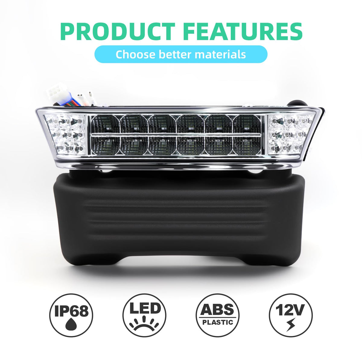 DIYOLFALL front bumper integrated kit for Club Car Precedent upgrade