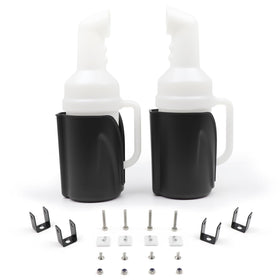 DIYOLFALL golf cart sand bottle with grip handle for easy pouring on the course.