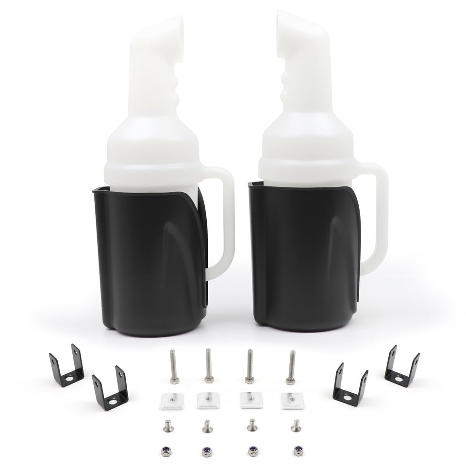 DIYOLFALL golf cart sand bottle with grip handle for easy pouring on the course.