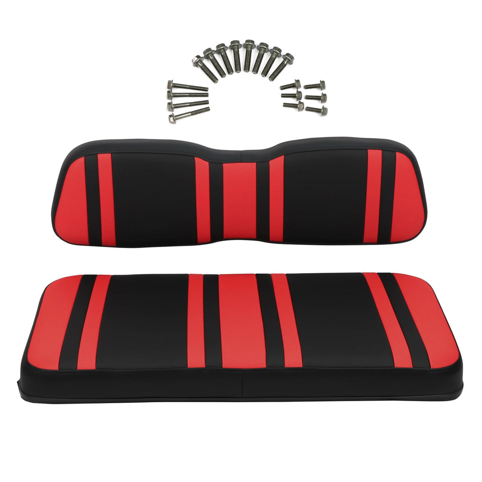 DIYOLFALL golf cart seat cushion set front view, ergonomic comfort for Club Car DS