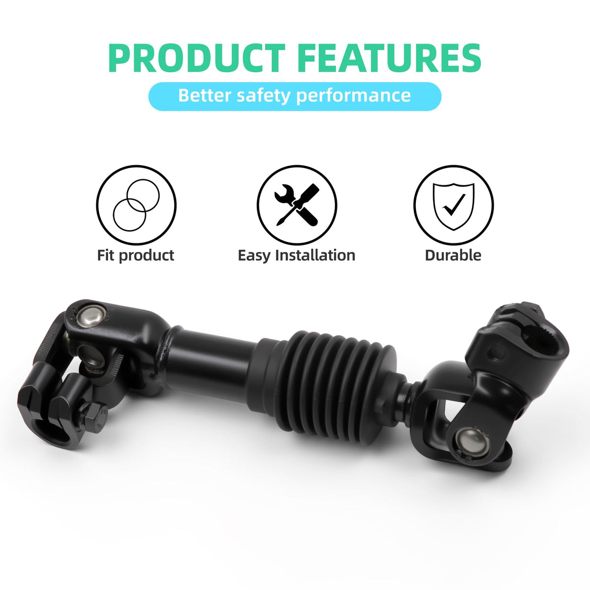 DIYOLFALL joint installed for fit check, confirms reliable steering