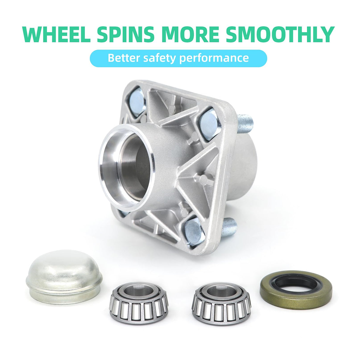 DIYOLFALL packaged content includes two hubs and seals for quick replacement.